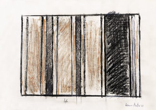 1961<br>tempera e pastelli su carta<br>cm 24x34