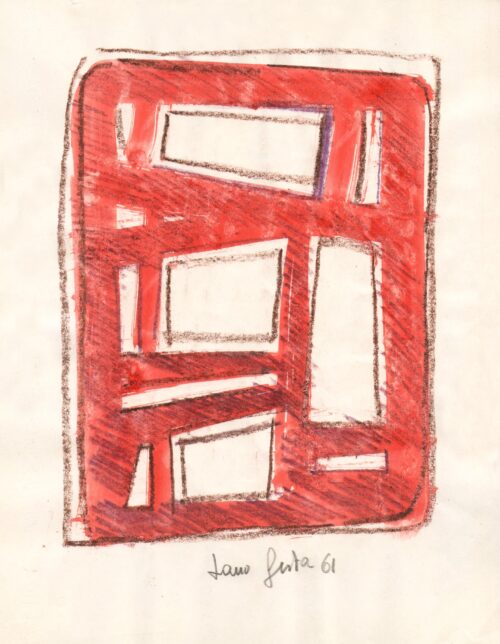 1961<br> tempera e pastelli su carta<br>cm 28x22