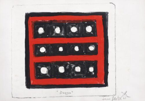 1961<br>Danger<br>tempera su carta<br>cm 24x34