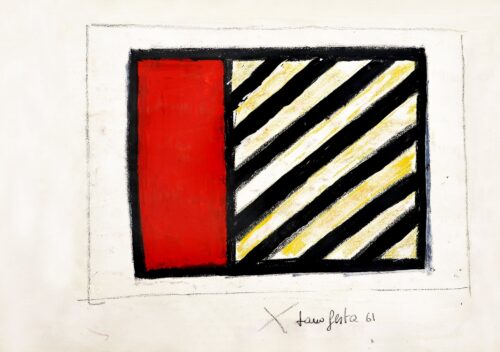 1961<br>tempera e pastelli su carta<br>cm 24x34