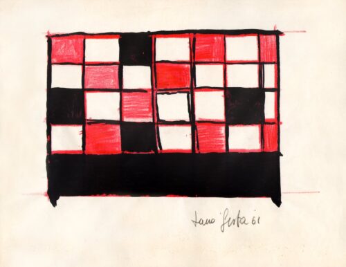 1961<br>pennarello e pastelli su carta<br>cm 22x28