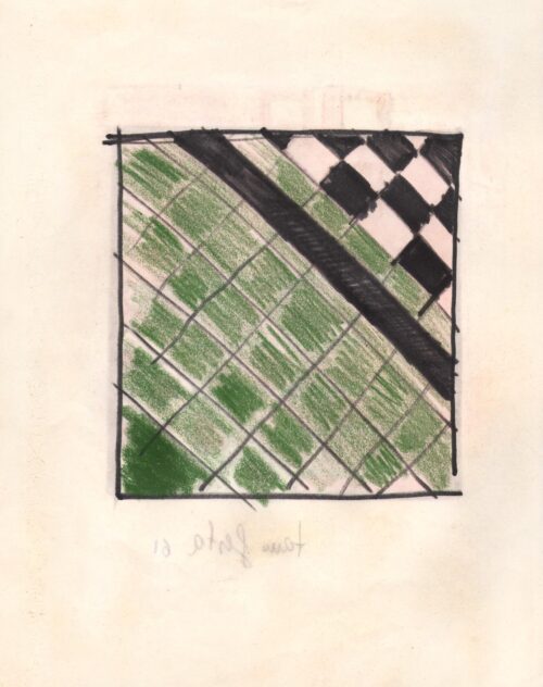 1961<br> pennarello e pastelli su carta<br>cm 28x22