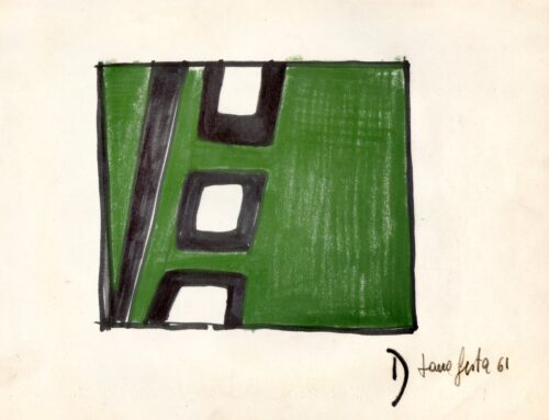 1961<br>pennarello e pastelli su carta<br>cm 22x28