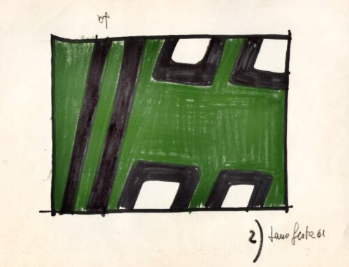 1961<br>pennarello e pastelli su carta<br>cm 22x28