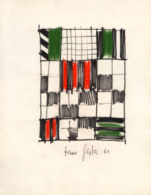 1961<br>pennarello e pastelli su carta<br>cm 28x22