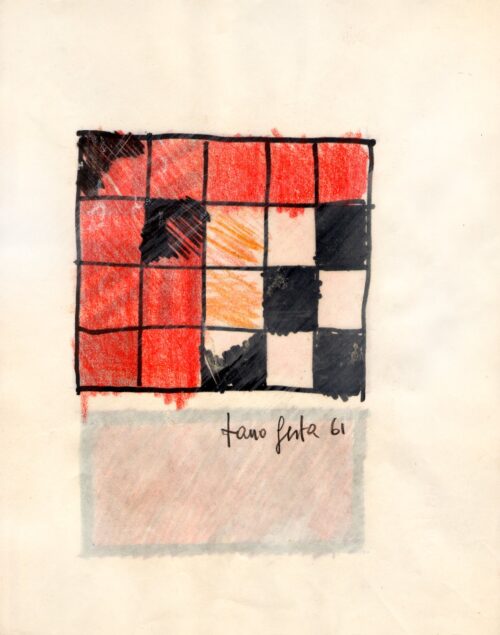 1961<br>pennarello e pastelli su carta<br>cm 28x22