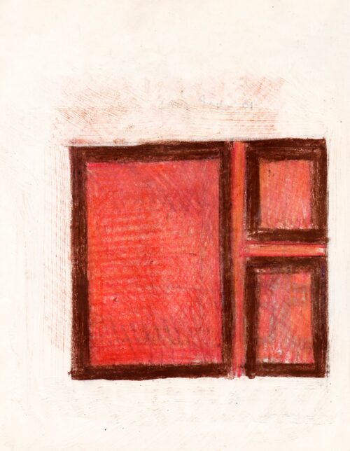 1961<br>tempera e pastelli su carta<br>cm 22x28