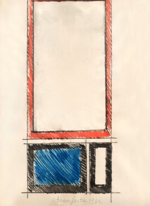 1962<br>grafite e pastelli acquarellati su carta<br>cm 33x23