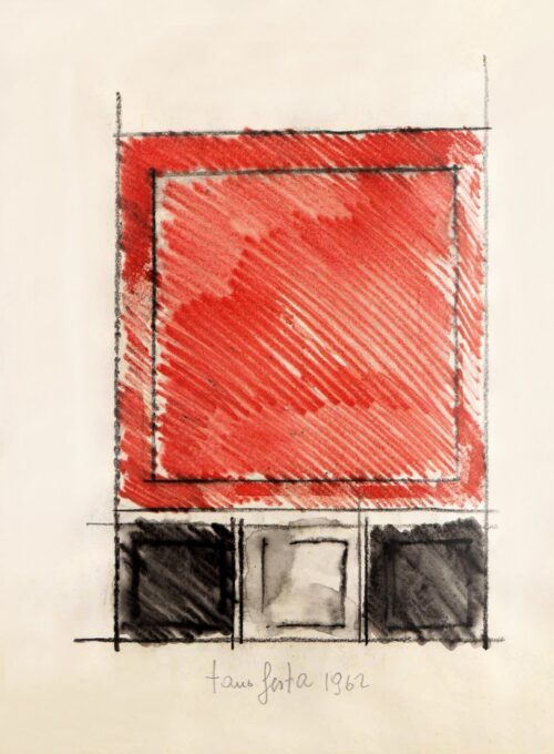 1962<br> grafite e pastelli acquarellati su carta<br>cm 33x23