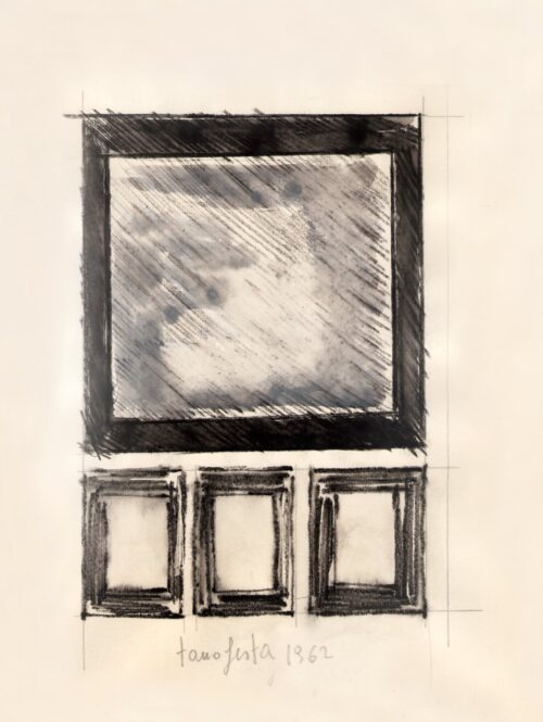 1962<br> grafite e pastelli acquarellati su carta<br>cm 33x23