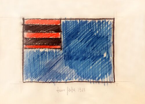 1962<br>grafite e pastelli acquarellati su carta<br>cm 23x33