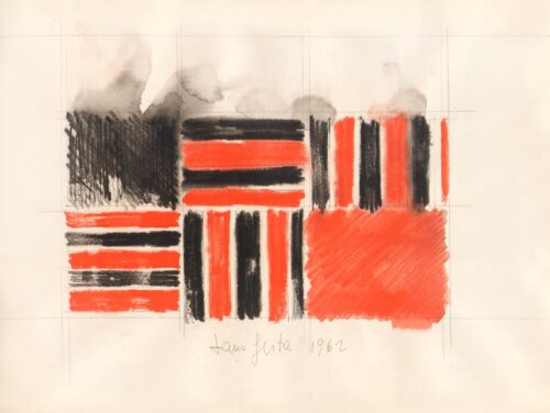 1962<br>grafite e pastelli acquarellati su carta<br>cm 23x33