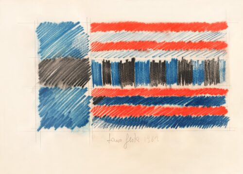 1962<br> grafite e pastelli su carta<br>cm 23x33