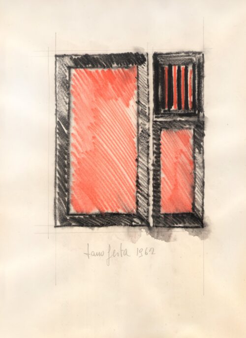 1962<br>grafite e pastelli acquarellati su carta<br>cm 33x23