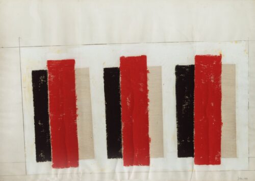 1962<br>tecnica mista e collage su carta<br>cm 70x100