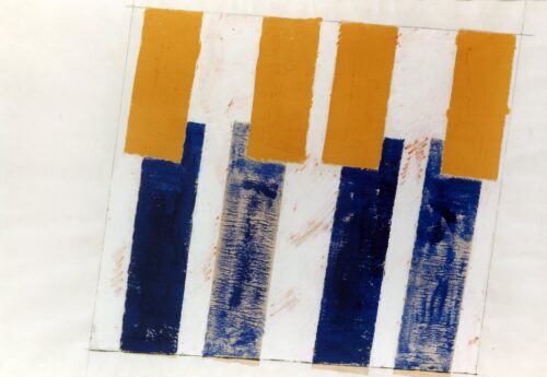 1962<br>tecnica mista e collage su carta<br>cm 80x100