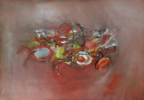 1964 13 maggio<br>tecnica mista su carta<br>cm 35x50