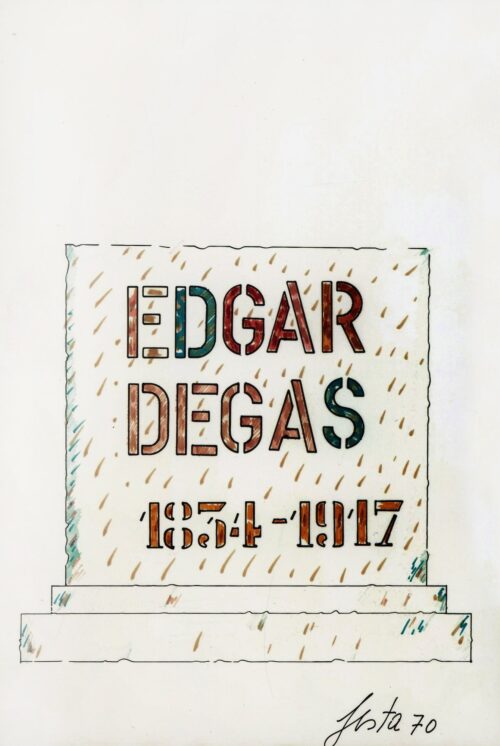 1970<br>Edgar Degas 1834-1917<br>pennarelli su carta<br>cm 70x100
