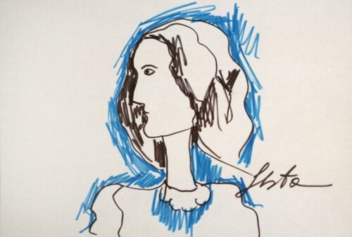 1975 (n.d.)<br>pennarelli su carta<br>cm 20x30