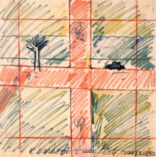 1977<br>XXII, Roma<br>a Umberto<br>pennarelli su carta<br>cm 40x40