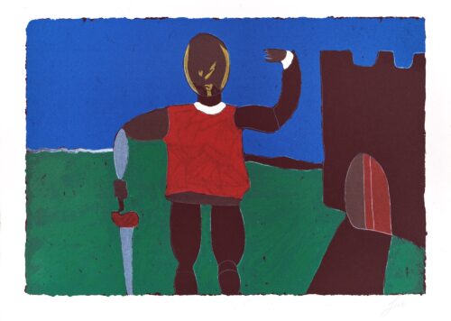 1980<br>Litografia a colori<br>Edizioni Graphis Arte, Livorno<br>cm 70x100