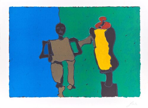 1980<br>Litografia a colori<br>Edizioni Graphis Arte, Livorno<br>cm 70x100