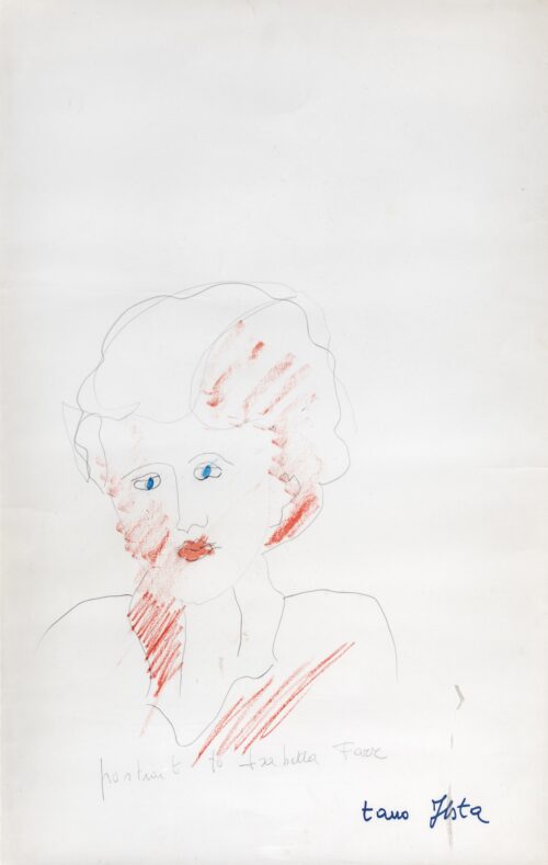 1980<br>Portrait to Isabella Farr<br>pennarelli su carta<br>cm 70x50