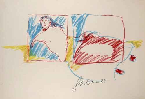 1982<br>pastelli su carta<br>cm 50x70