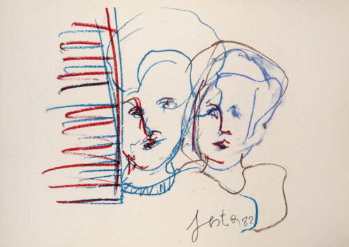 1982<br>pastelli su carta<br>cm 50x70