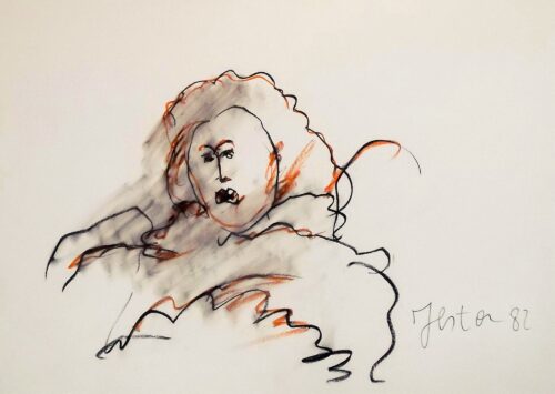 1982<br>pastelli su carta<br> cm 50x70