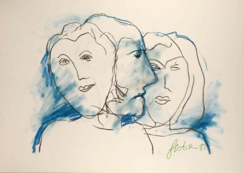 1982<br>pastelli su carta<br>cm 50x70