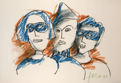 1983<br>pastelli su carta<br>cm 50x70