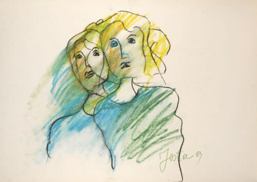 1983<br>pastelli su carta<br>cm 50x70