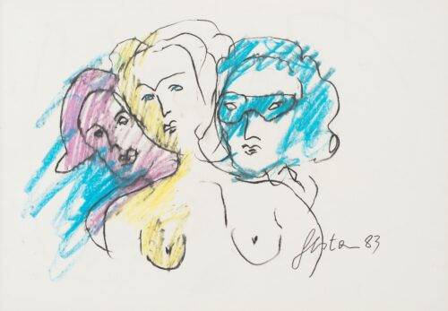 1983<br>pastelli su carta<br>cm 50x70