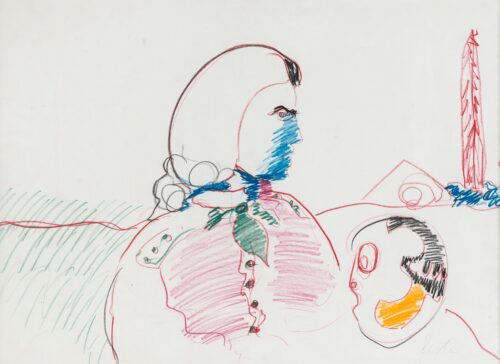 1983<br>matite e pastelli su carta<br>cm 50x70