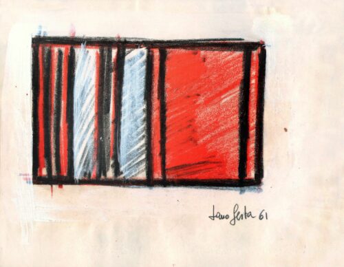 1961<br>tempera e pastelli su carta<br>cm 24x34