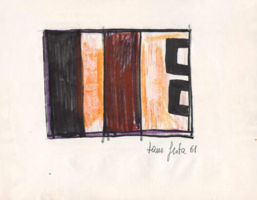 1961<br>pennarello e pastelli su carta<br>cm 24x34