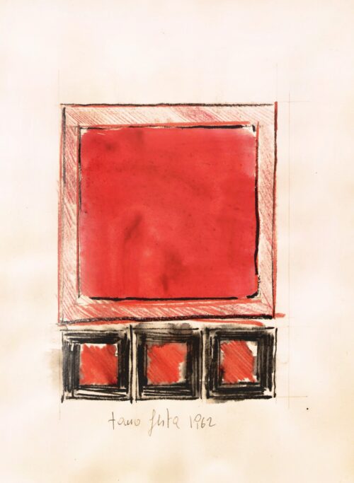 1962<br>grafite e pastelli acquarellati su carta<br>cm 33x23