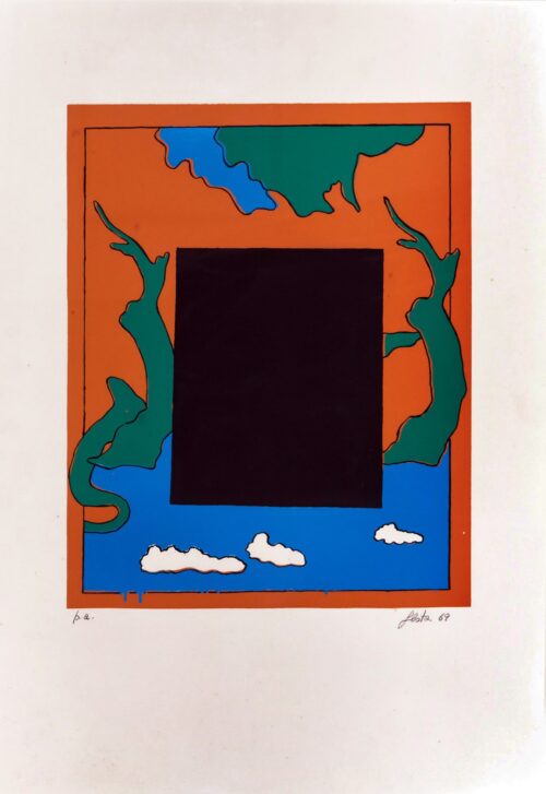 1969<br>Litografia a colori, p.a.<br>cm 100x70