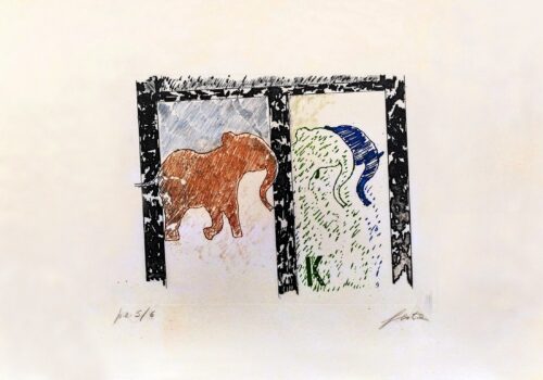 1970<br>K<br>Litografia a colori, 5/6<br> cm 50x70