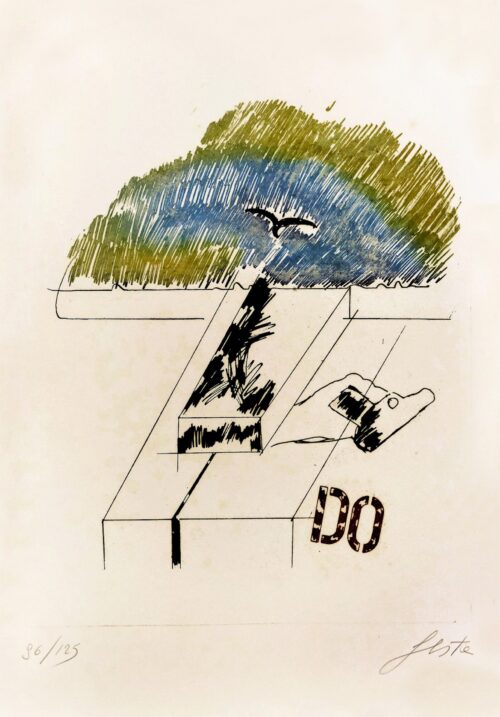 1970<br>DO<br>Litografia a colori, 96/125<br> cm 70x50