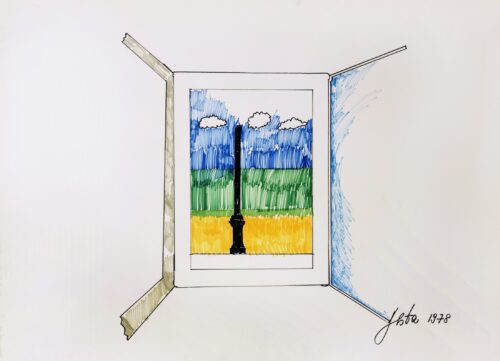 1978<br>pennarelli su carta<br> cm 70x100