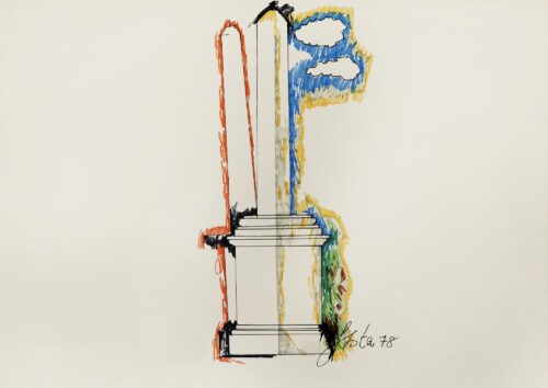 1978<br>pennarelli su carta<br> cm 70x100